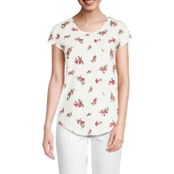 Shirt aus Baumwolle/Modal-Mix mit Ballett-Ausschnitt für Damen
