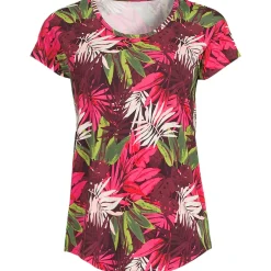 Shirt aus Baumwolle/Modal-Mix mit Ballett-Ausschnitt für Damen