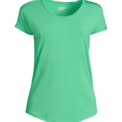 Shirt aus Baumwolle/Modal-Mix mit Ballett-Ausschnitt für Damen