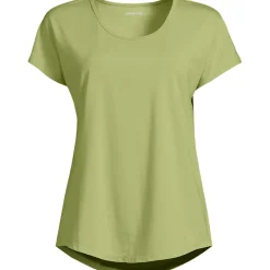Shirt aus Baumwolle/Modal-Mix mit Ballett-Ausschnitt für Damen