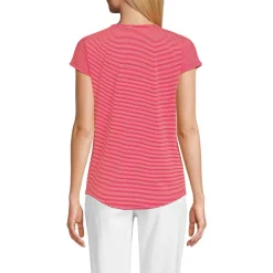 Shirt aus Baumwolle/Modal-Mix mit Ballett-Ausschnitt für Damen
