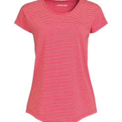 Shirt aus Baumwolle/Modal-Mix mit Ballett-Ausschnitt für Damen