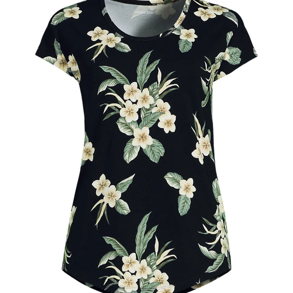 Shirt aus Baumwolle/Modal-Mix mit Ballett-Ausschnitt für Damen
