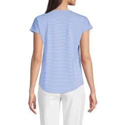 Shirt aus Baumwolle/Modal-Mix mit Ballett-Ausschnitt für Damen