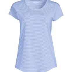 Shirt aus Baumwolle/Modal-Mix mit Ballett-Ausschnitt für Damen