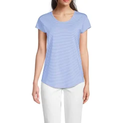 Shirt aus Baumwolle/Modal-Mix mit Ballett-Ausschnitt für Damen