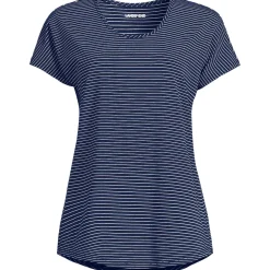 Shirt aus Baumwolle/Modal-Mix mit Ballett-Ausschnitt für Damen