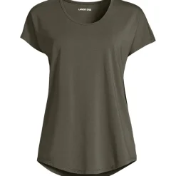 Shirt aus Baumwolle/Modal-Mix mit Ballett-Ausschnitt für Damen