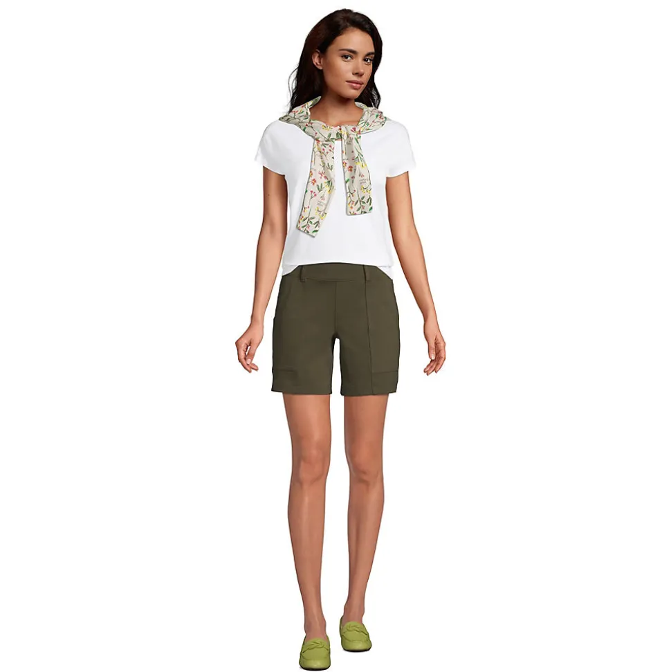 Shirt aus Baumwolle/Modal-Mix mit Ballett-Ausschnitt für Damen