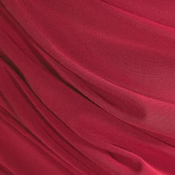 Silk Knit Gerafftes Shirt mit ellbogenlangen Ärmeln für Damen