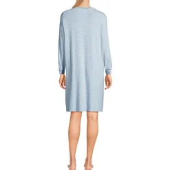 Silky Knit Nachthemd Gestreift für Damen