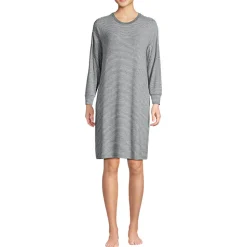 Silky Knit Nachthemd Gestreift für Damen