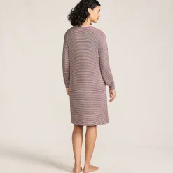 Silky Knit Nachthemd Gestreift für Damen