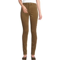Skinny Feincordhose High Waist für Damen