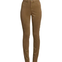 Skinny Feincordhose High Waist für Damen