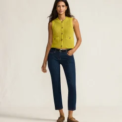 Slim Fit Jeans mit Biesennaht für Damen
