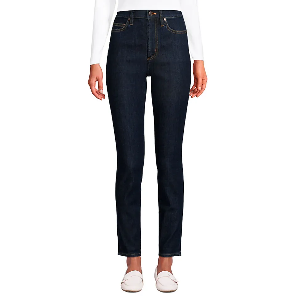 Slim Fit Öko Jeans High Waist für Damen in Petite-Größe