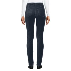 Slim Fit Samthose High Waist für Damen