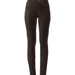 Slim Fit Samthose High Waist für Damen