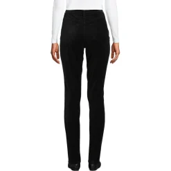 Slim Fit Samthose High Waist für Damen