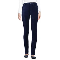 Slim Fit Samthose High Waist für Damen