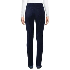 Slim Fit Samthose High Waist für Damen