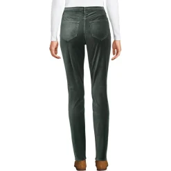 Slim Fit Samthose High Waist für Damen