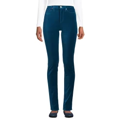 Slim Fit Samthose High Waist für Damen