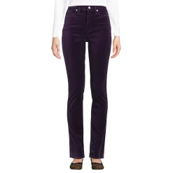 Slim Fit Samthose High Waist für Damen