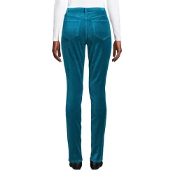 Slim Fit Samthose High Waist für Damen