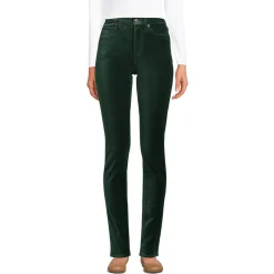 Slim Fit Samthose High Waist für Damen
