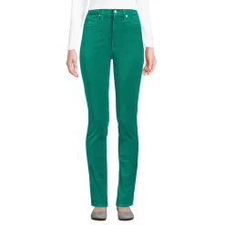 Slim Fit Samthose High Waist für Damen