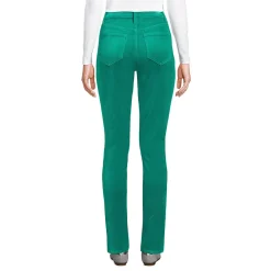Slim Fit Samthose High Waist für Damen