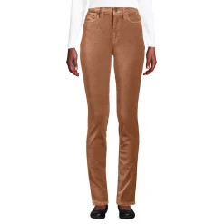 Slim Fit Samthose High Waist für Damen