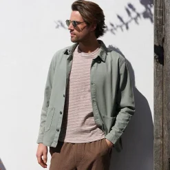 Soft Comfort Hemdjacke im Leinenmix für Herren