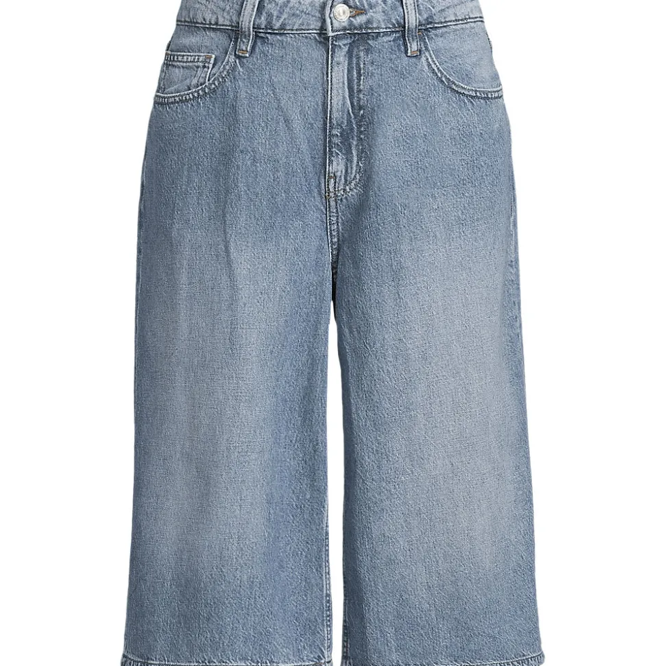 Soft Comfort Jeans-Culotte im Leinenmix