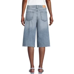 Soft Comfort Jeans-Culotte im Leinenmix