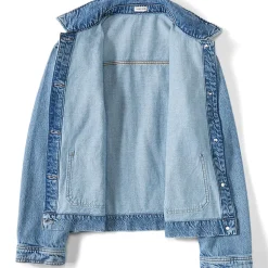 Soft Comfort Jeansjacke im Leinenmix