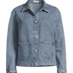 Soft Comfort Jeansjacke im Leinenmix