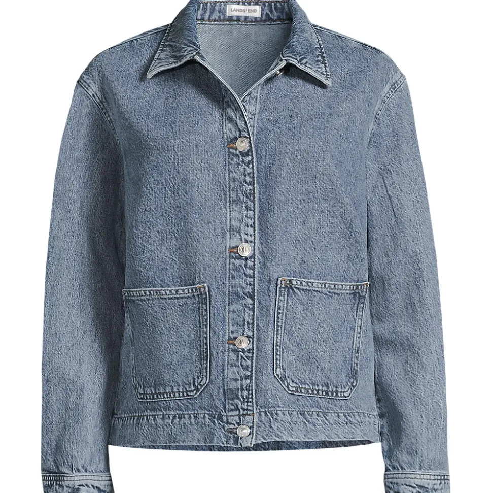 Soft Comfort Jeansjacke im Leinenmix