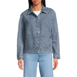 Soft Comfort Jeansjacke im Leinenmix