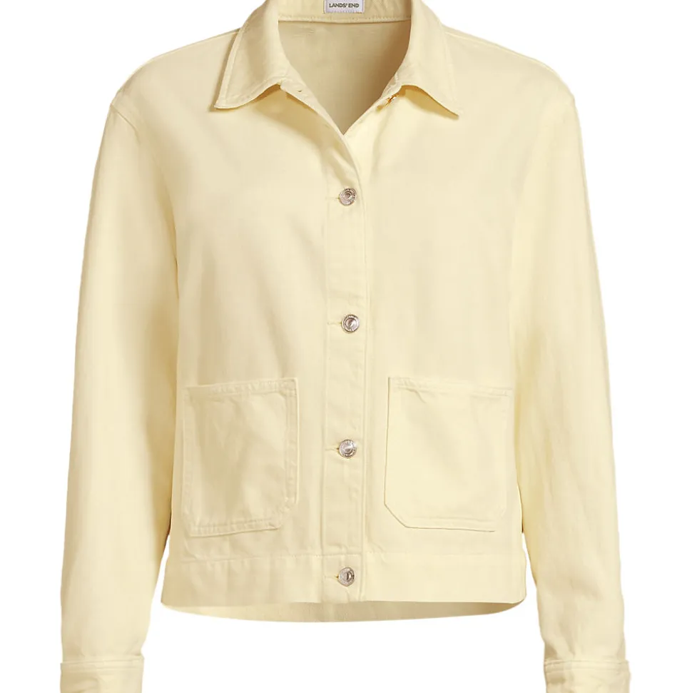 Soft Comfort Jeansjacke im Leinenmix