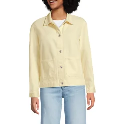 Soft Comfort Jeansjacke im Leinenmix