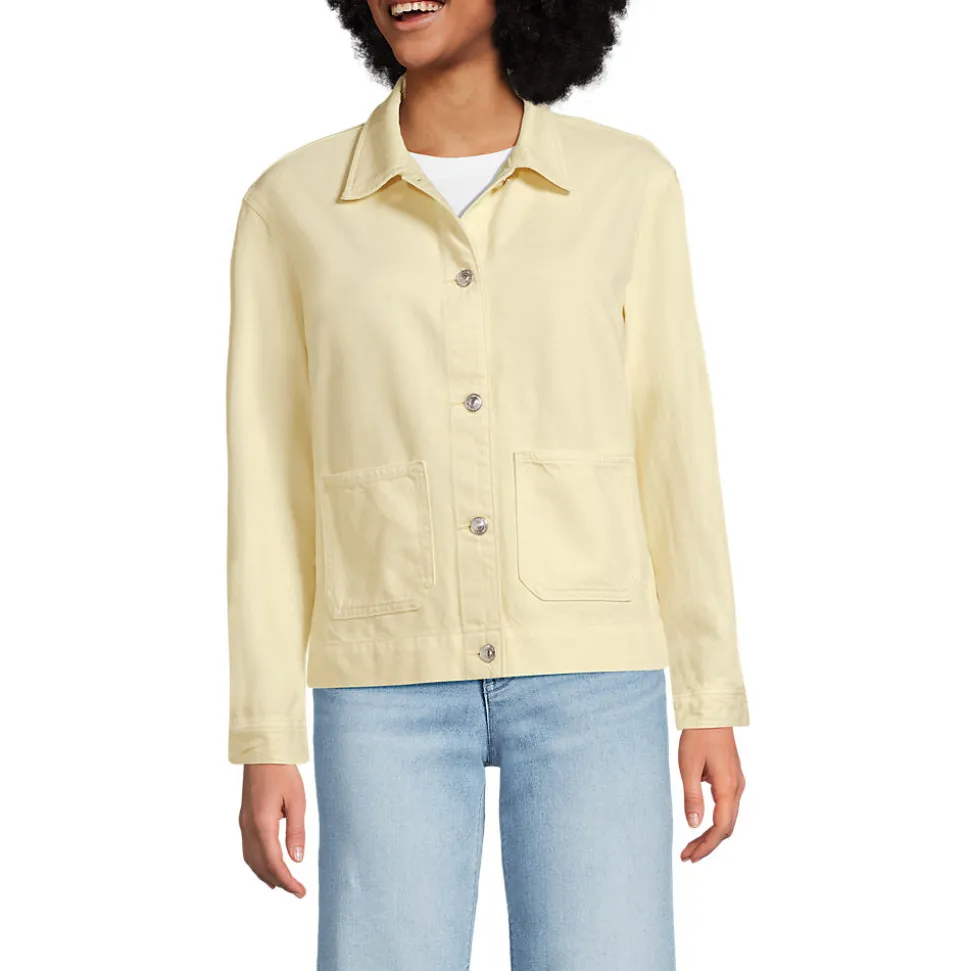 Soft Comfort Jeansjacke im Leinenmix