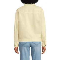 Soft Comfort Jeansjacke im Leinenmix