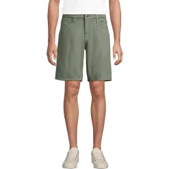 Soft Comfort Jeans-Shorts im Leinenmix