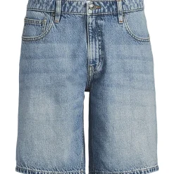 Soft Comfort Jeans-Shorts im Leinenmix