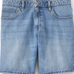 Soft Comfort Jeans-Shorts im Leinenmix