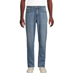 Soft Comfort Straight Fit Jeans im Leinenmix