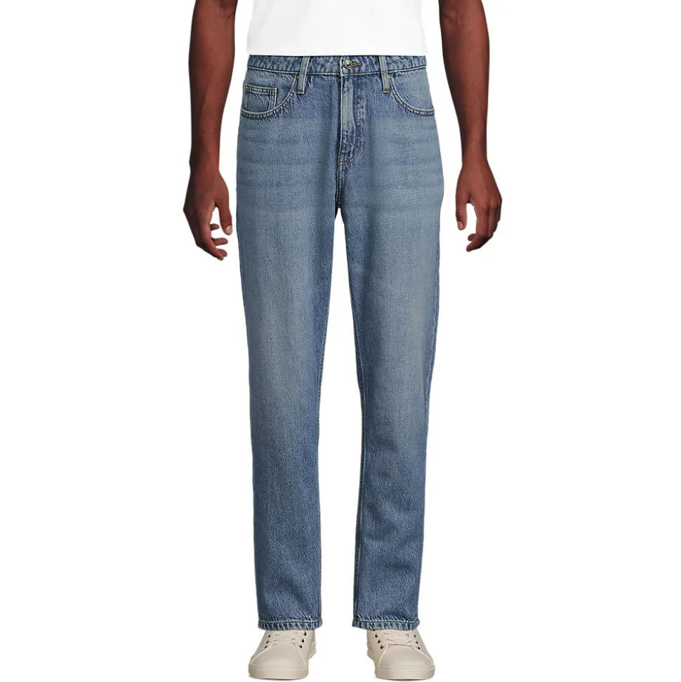 Soft Comfort Straight Fit Jeans im Leinenmix